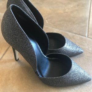 Glittered D'orsay Pumps